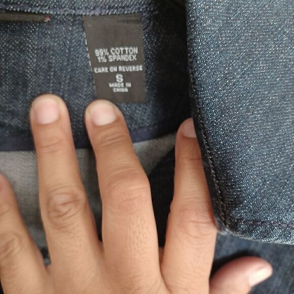 New York and co. denim double breast buttoned pea coat size S - Picture 7 of 16